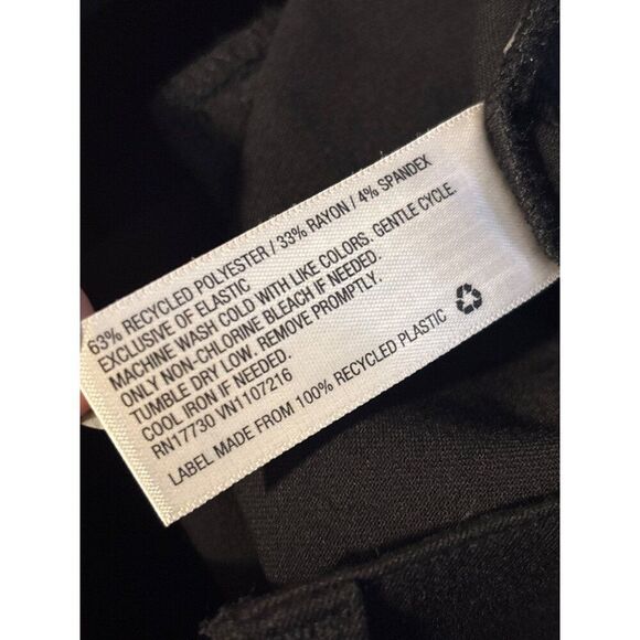 NWT ISABEL MATERNITY 6 Ankle Skinny Trouser Pants Solid BLK Inset Panel Stretch - Picture 14 of 14